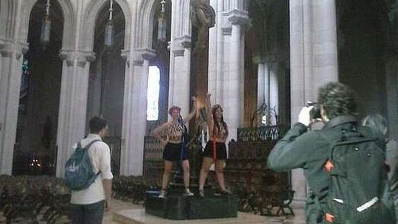 Femen en La Almudena.