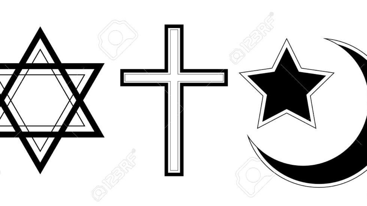 The symbol of the three known religions