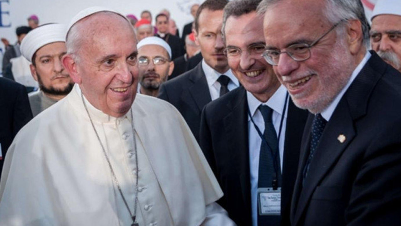 El Papa con Andrea Ricardi