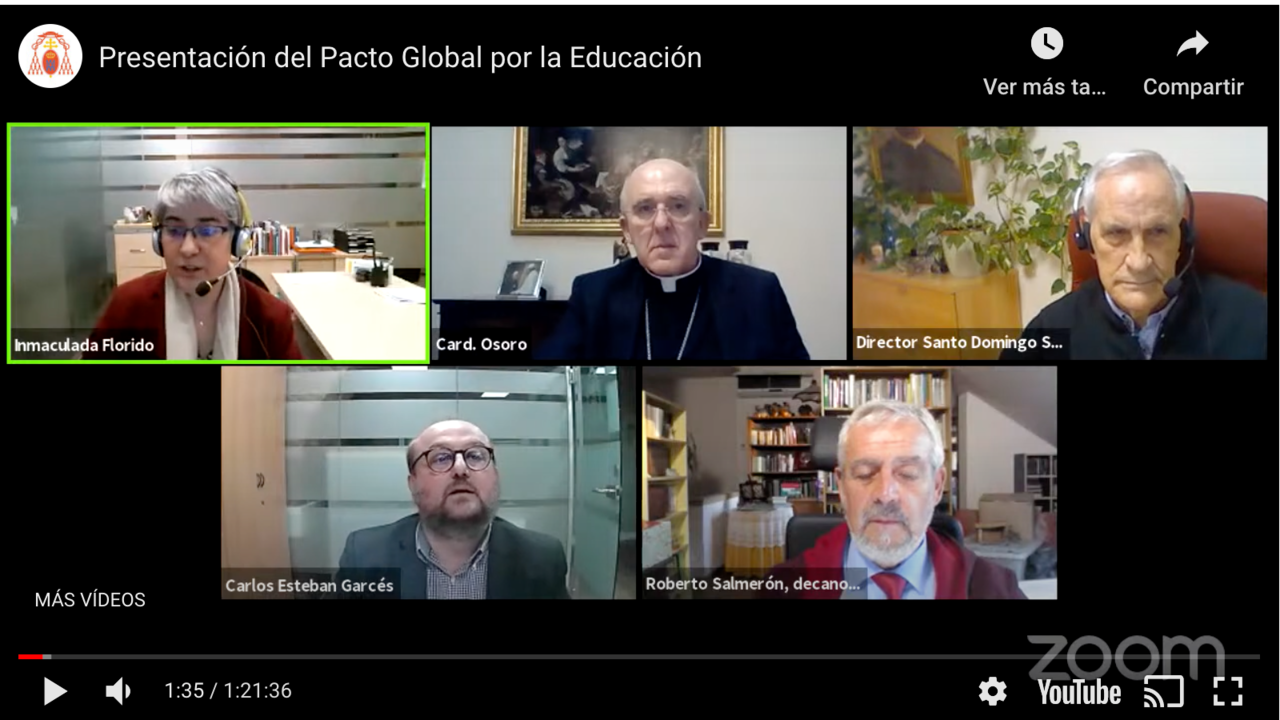 Encuentro Pacto Global por la Educación de la archidiócesis de Madrid.