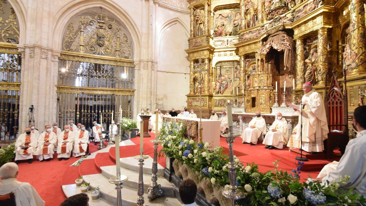 Misa en la catedral de Burgos. 