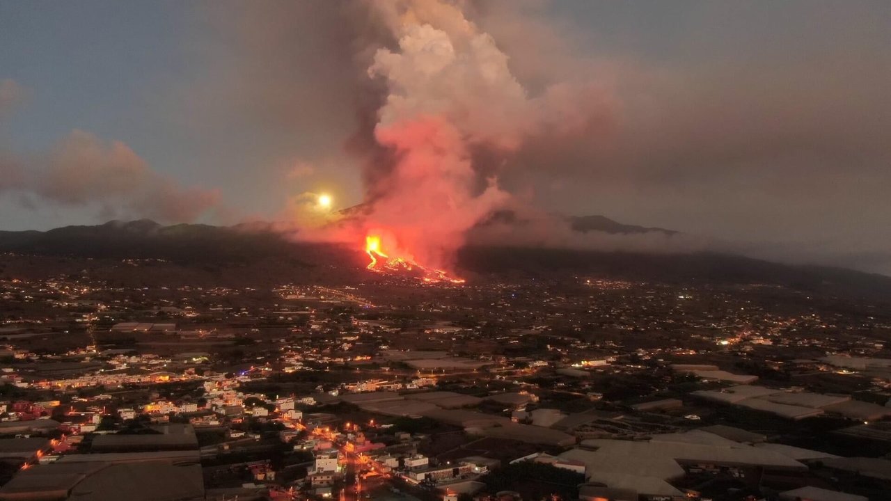 Erupción del volcan de La Palma. 