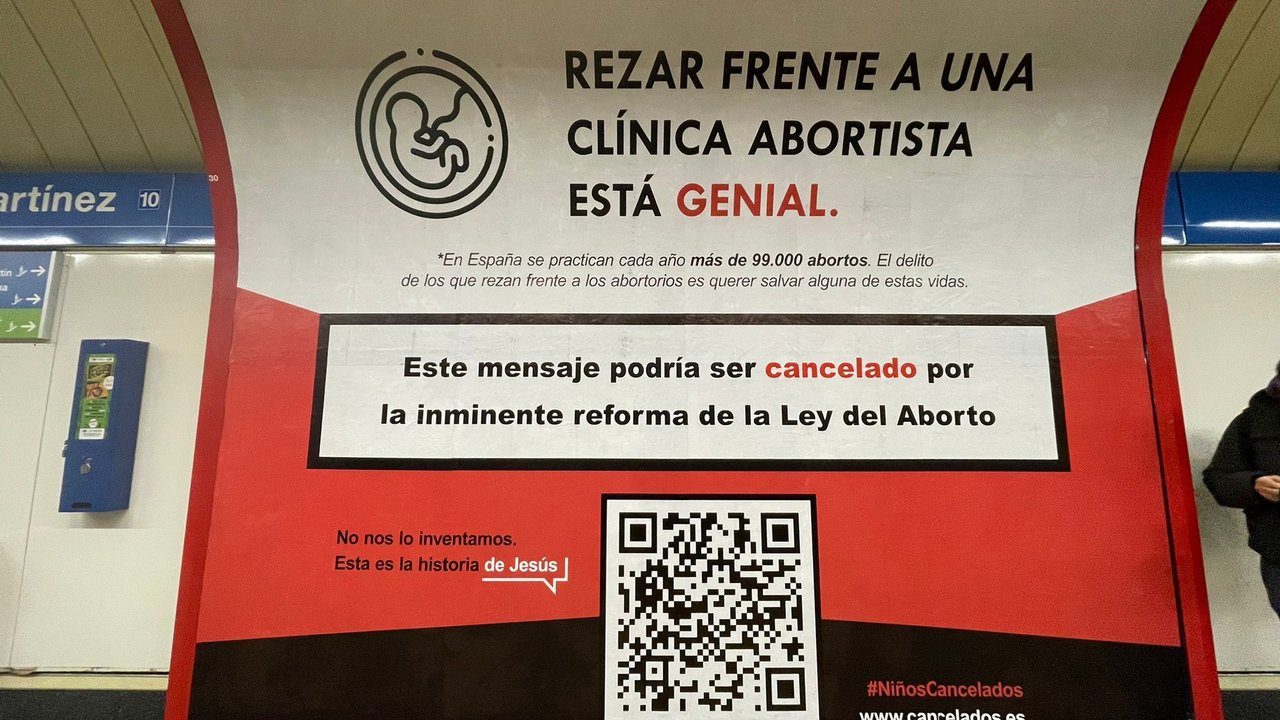 Campaña "Cancelados" contra el aborto.