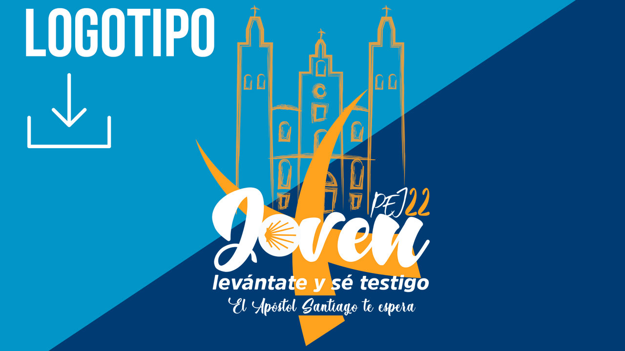 Logotipo de la peregrinación europea de jóvenes a Santiago. 