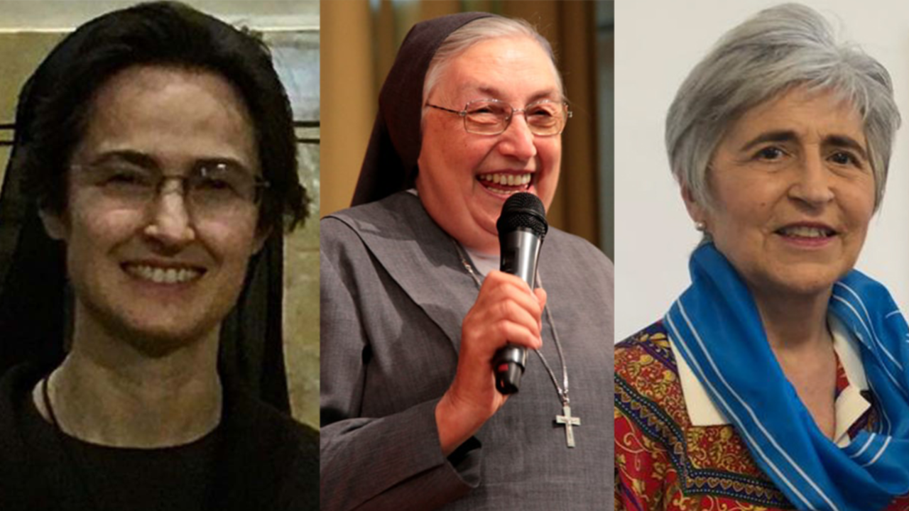 Las tres mujeres nombradas por el Papa. 