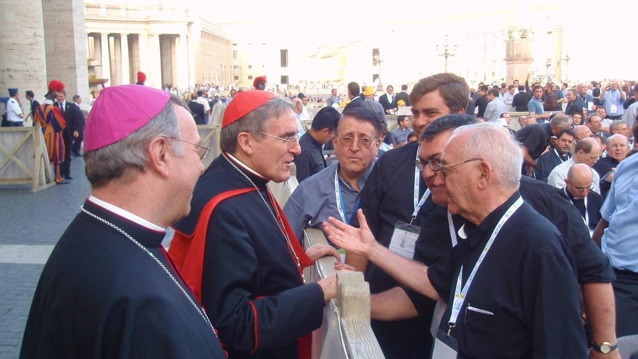El cardenal arzobispo Sistach en una visita al Vaticano.