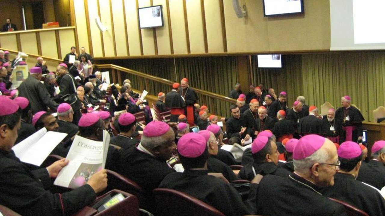 Los obispos reunidos en el Sínodo