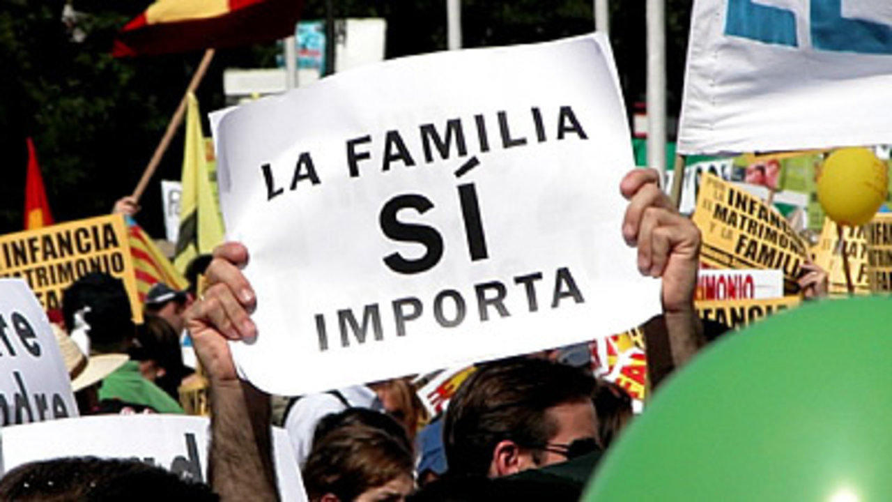 Manifestación provida organizada por Foro de la Familia. 
