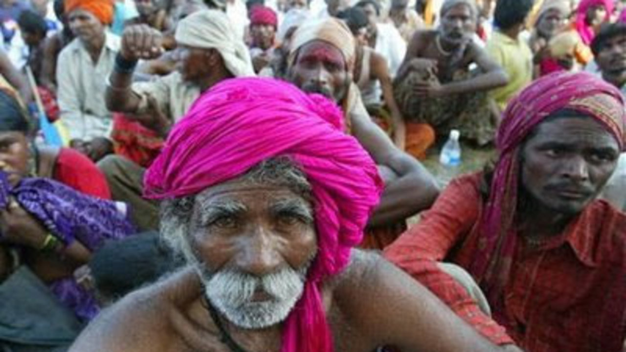 Grupo de 'dalits' o intocables