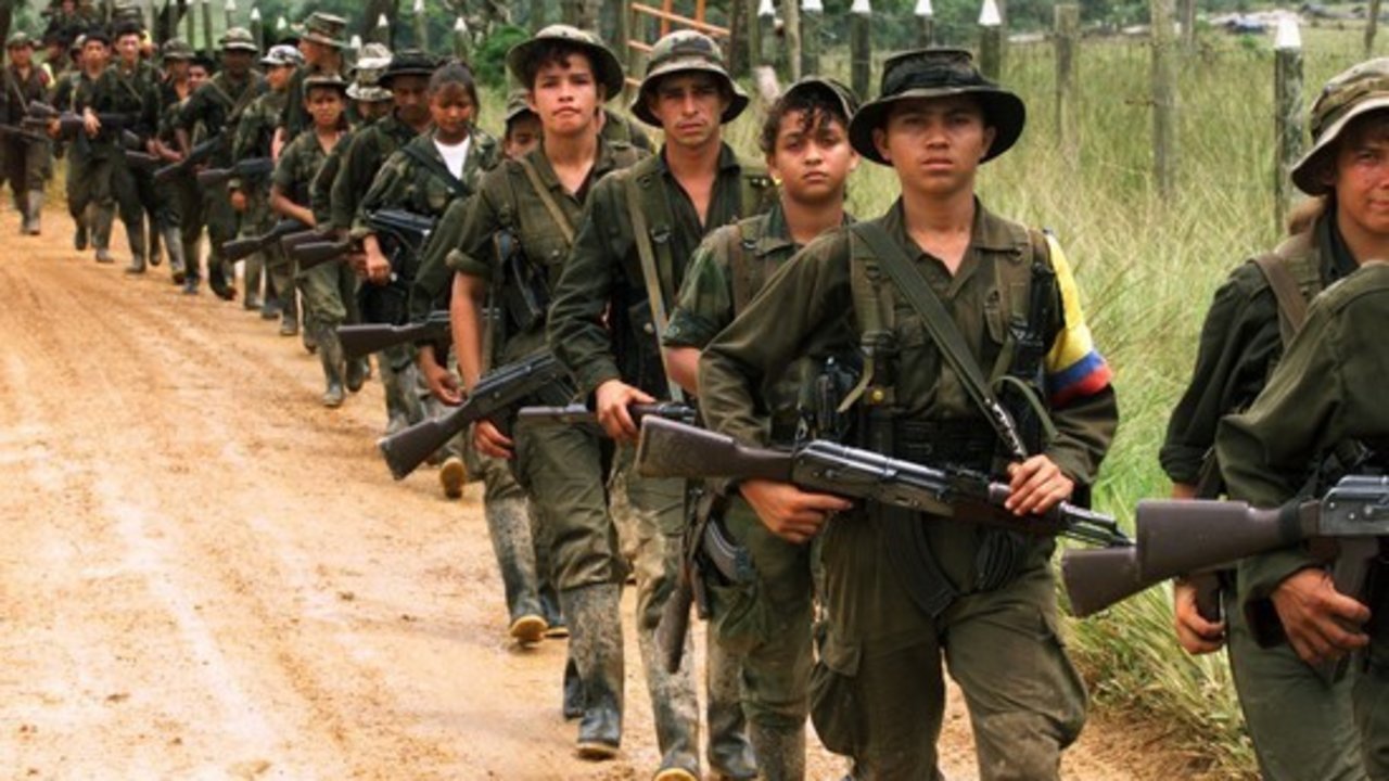Soldados pertenecientes al grupo armado las FARC