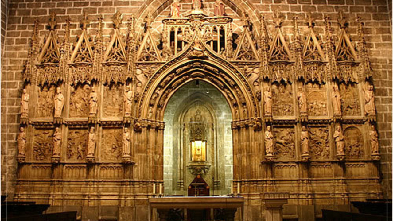 Capilla del Santo Cáliz en la catedral de Valencia. 