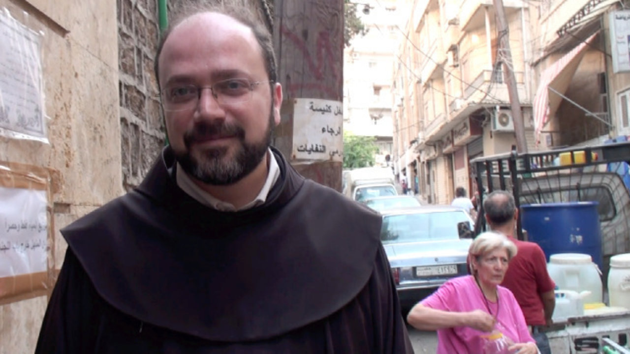 El franciscano Ibrahim Alsabagh, misionero en Siria. 