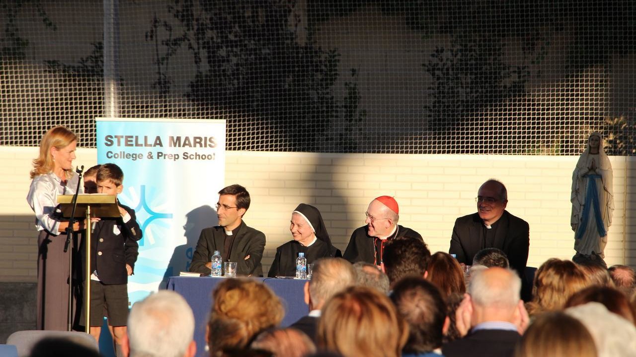 Carlos Granados, Lora Tamayo, el cardenal Carlos Osoro y José Noriega. 