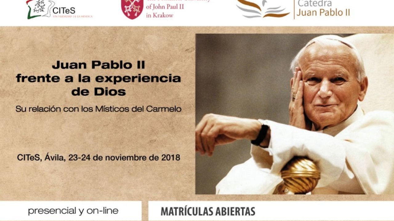 Cartel de la Cátedra Juan Pablo II