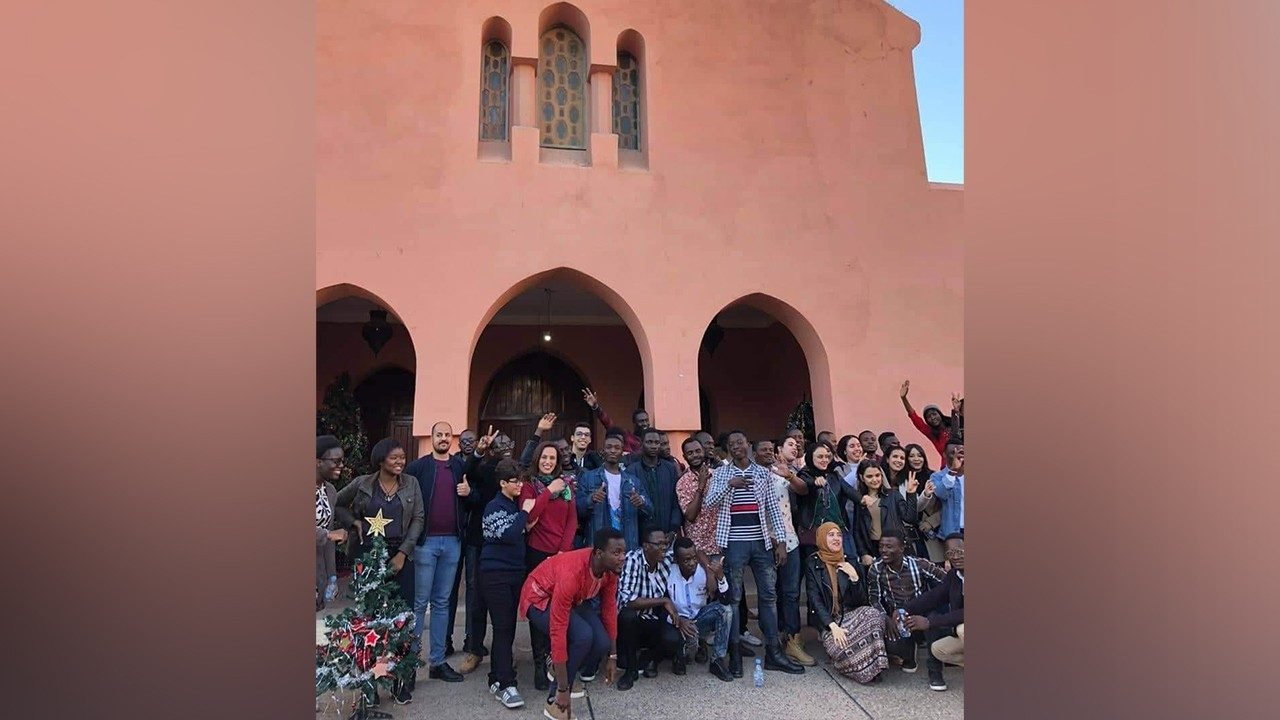 Encuentro interreligioso entre jóvenes marroquís.