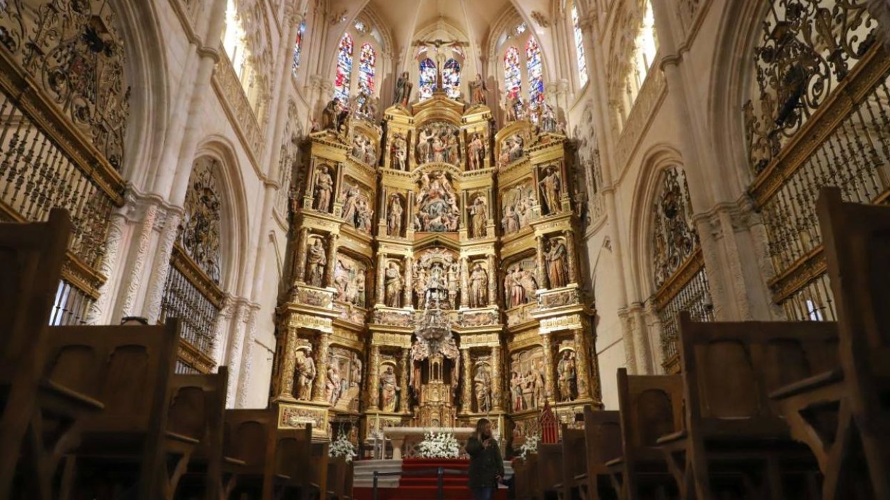 Interior de la catedral de Burgos. 