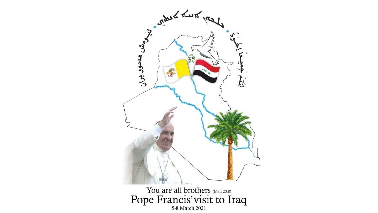 El logotipo del próximo viaje del Papa a Irak. 