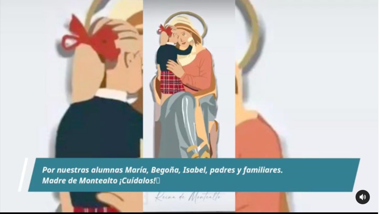 Canción de ex alumnas de Montealto a la Virgen por María, Begoña e Isabel.
