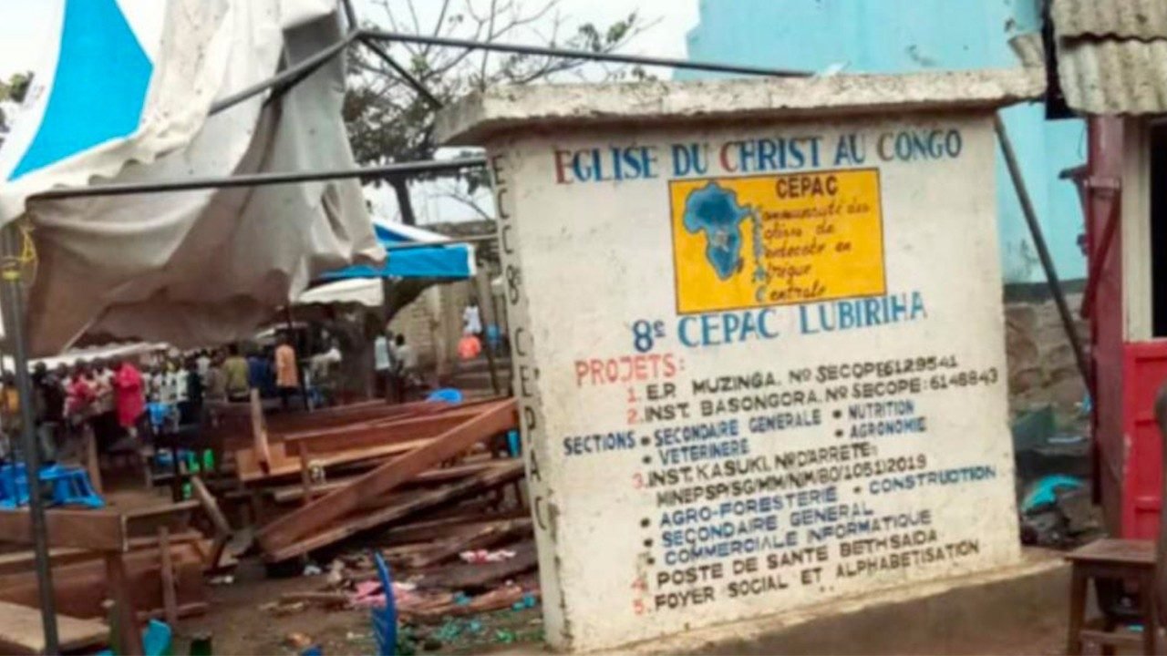 Atentado terrorista en una iglesia pentecostal de la RD del Congo. 