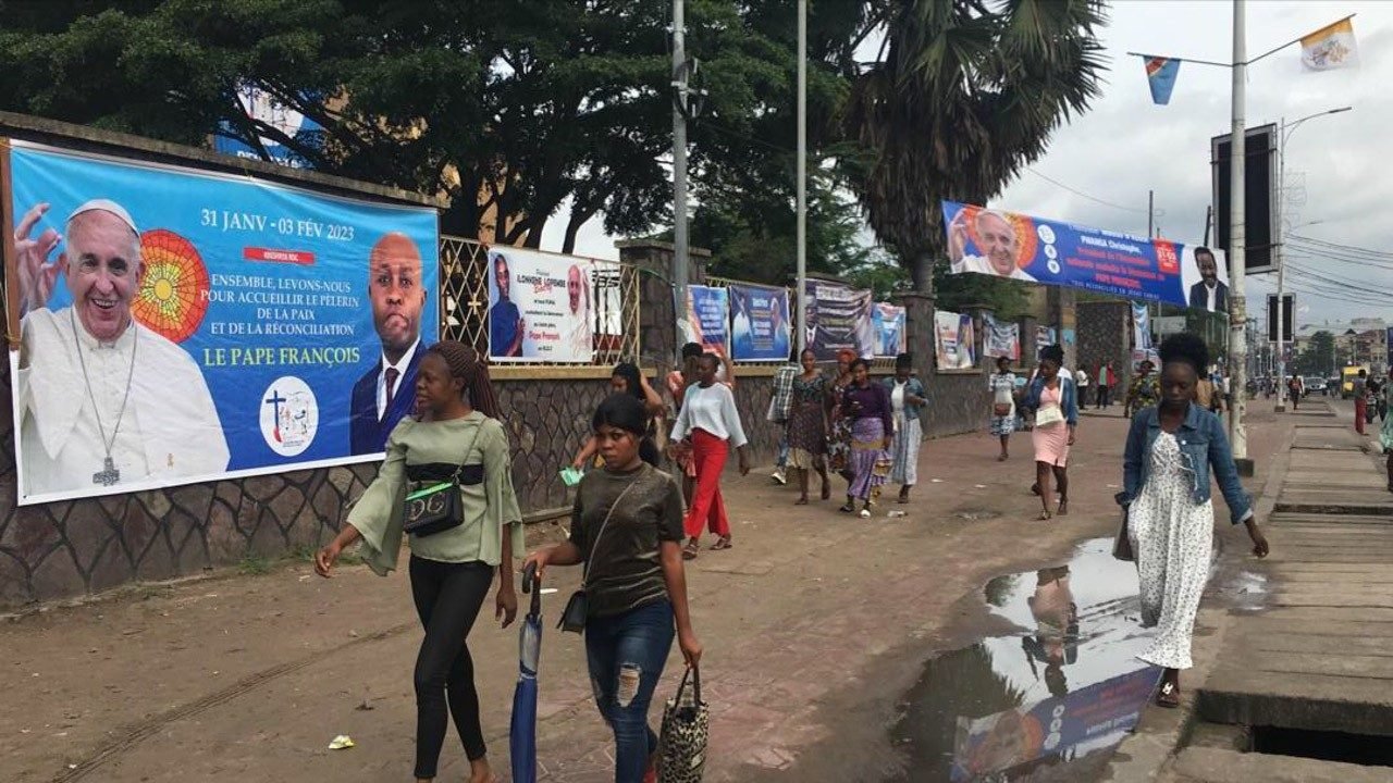Una calle de Kinshasa, capital de la República Democrática del Congo. 
