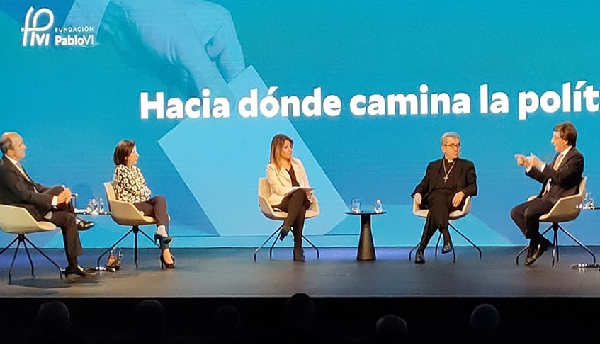 Argüello debate con Margarita Robles, Almeida y Contreras (Vox) sobre política: “Está sometida a las leyes de propaganda”