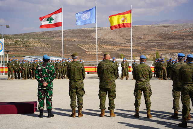 Base Miguel de Cervantes, en la localidad de Marjayoun, sede de la brigada española.