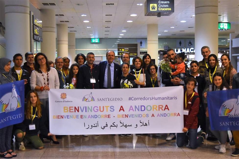 Familia siria en Andorra. 