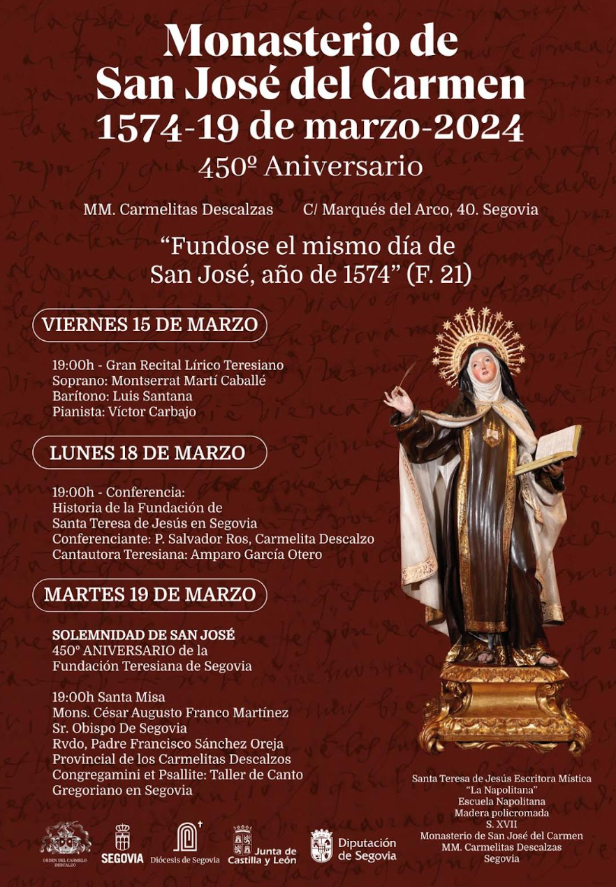 Celebración de los 450 años de la Fundación Teresiana de Segovia.